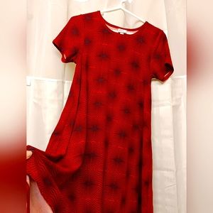 LuLaRoe 'The Carly' Geometric High/Low Swing Dress